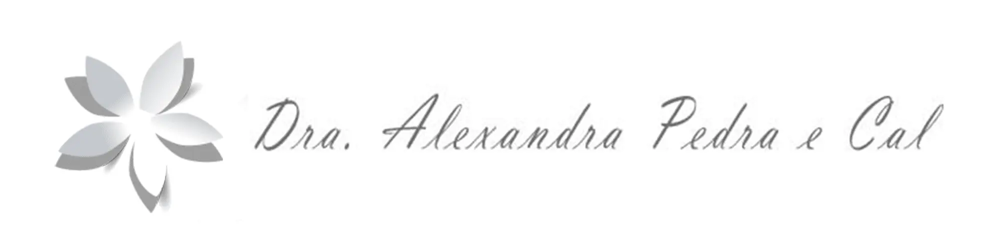 logo dra alexandra pedra e cal